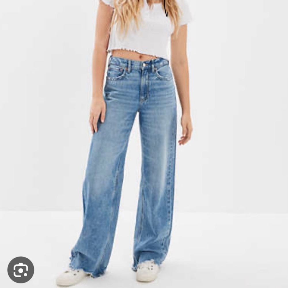 American Eagle Outfitters Light Blue Flare Jeans